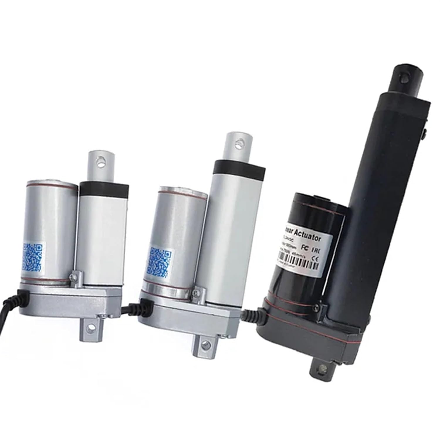 Linear Actuator Electric Motor 12V dc 50mm 30mm 100mm Stroke 24V Window Opener 100N300N500N700N1000N1200N1500N(Black 50mm,12V 300N 35mm s)