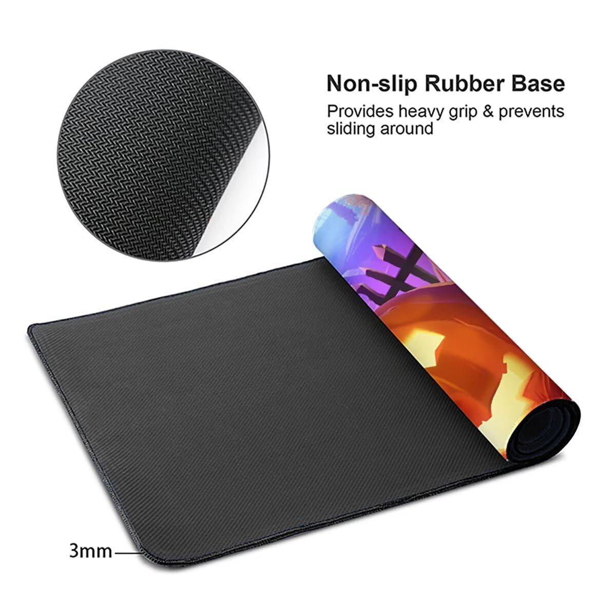 Tappetino per Mouse Gaming XXL 1200x600x3mm– Ufficio Mousepad Grande – Migliora la Velocità e la Precisione Tenuta Stabile Sottomano per Ufficio e Casa Accessori Scrivania Zucca PjY17523 N-U
