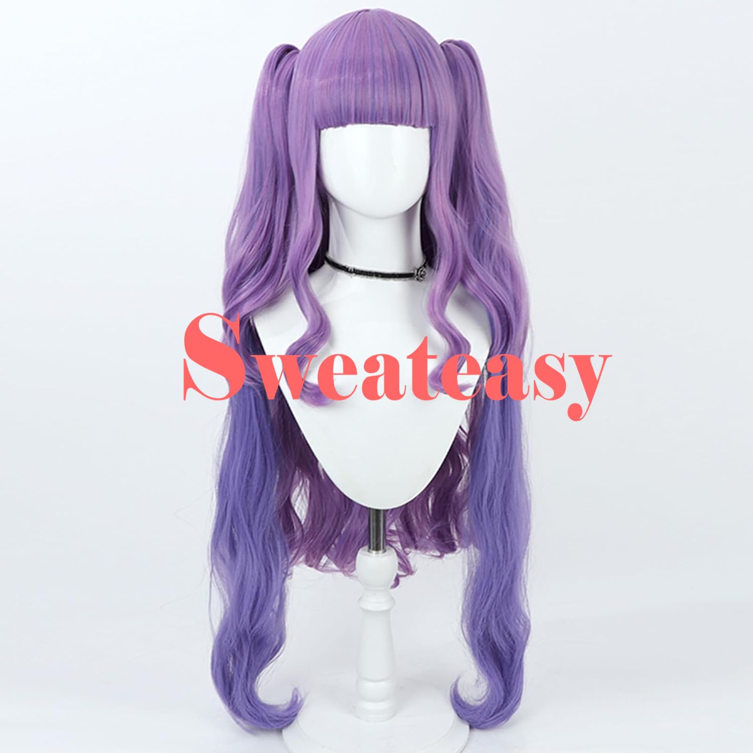 コスプレ　ウィッグ　パープル ロングツインテールウィッグ　創作 Amazon.co.jp: sweeteasyエル コスプレ ウィッグ 耐熱 紫色