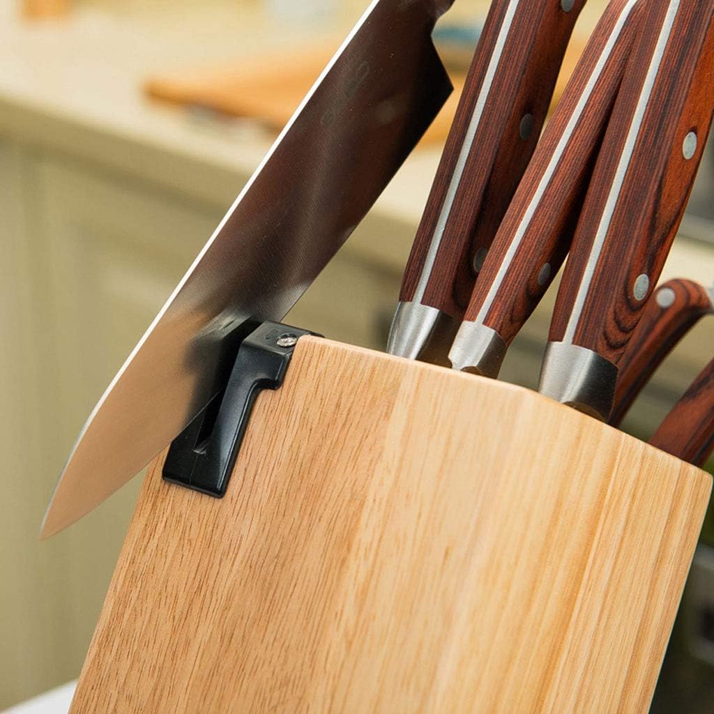 ナイフブロック ユニバーサルナイフブロックの木製ナイフスタンド 大型小型ナイフ用品用の便利な安全な保管 包丁立て 包丁立て Www Qbusinessmagazine Com