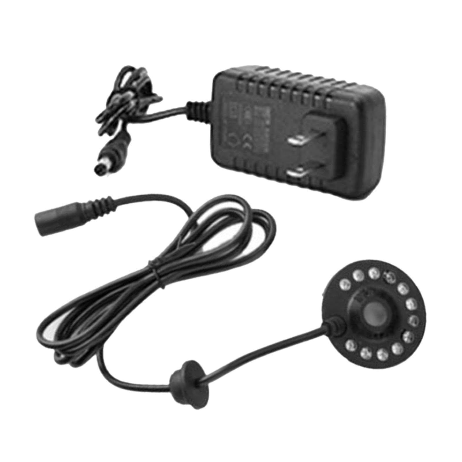 Mini Mist Fogger Mister with Colorful Lights Us 110V Plug Black for Aquarium-image-30