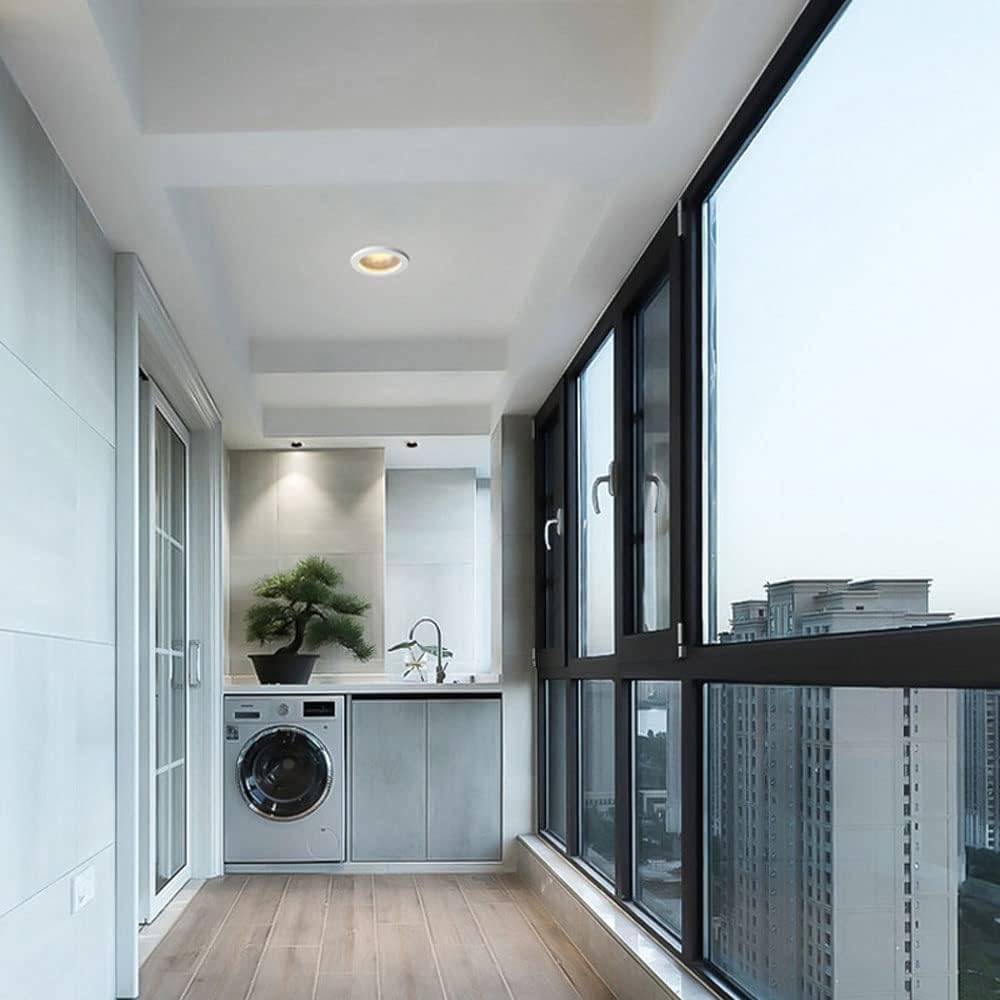 Downlights luz empotrada en el Techo Interior Luces de Techo empotrables LED Impermeables IP65 de 7 W, adecuadas for focos de baño y Cocina Focos empotrables LED (Color: 7 W, tamaño: 4000 K) (Color :