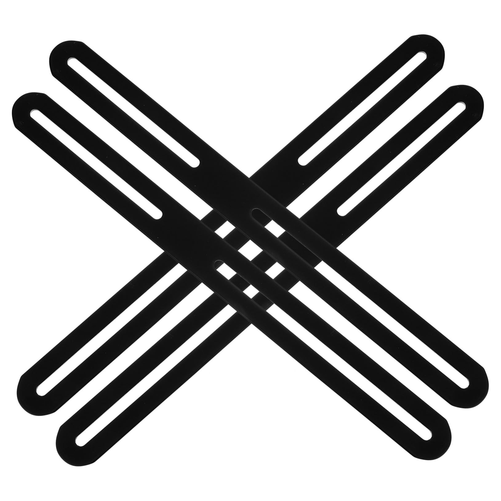 VILLFUL 4pcs Adjustment Angle Code Mending Plates for Wood Furniture Brackets Steel Straight Bracket Brackets for Wood Furniture Fittings Furniture Mending Plate Stainless Steel Black