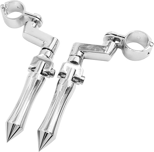 Miniatura 8 de F FIERCE CYCLE 1 par 0.407 in aleación de aluminio motocicleta estribera reposapiés clavija para Harley Davidson macho montaje estriberas soportes