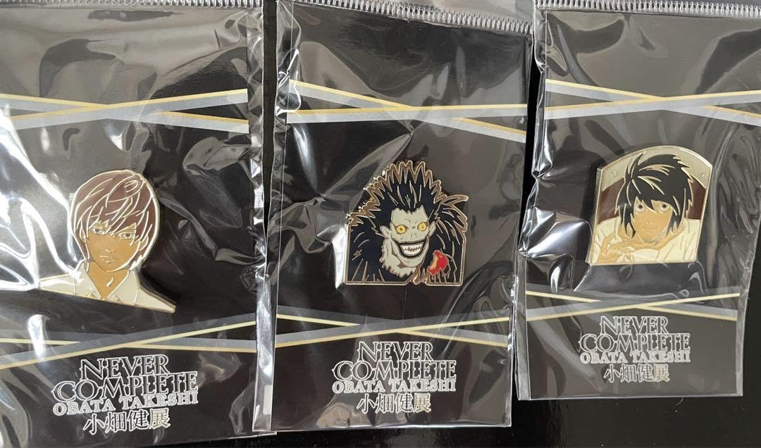 小畑健展 大阪会場限定缶バッジ デスノート グッズ紹介 | DEATH NOTE EXHIBITION-Revival- | 原画展