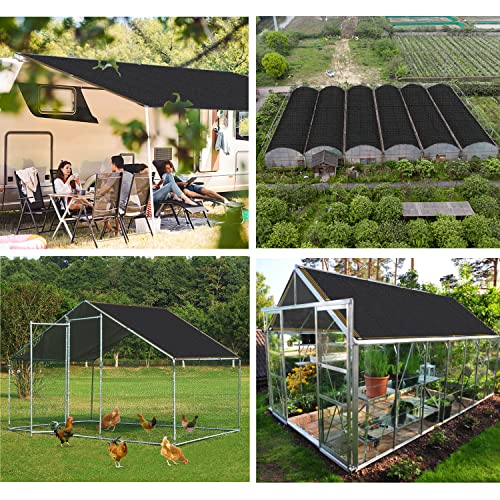 Toldo rectangular 3x4m con 70% proteccion solar y tela negra ultra resistente 7