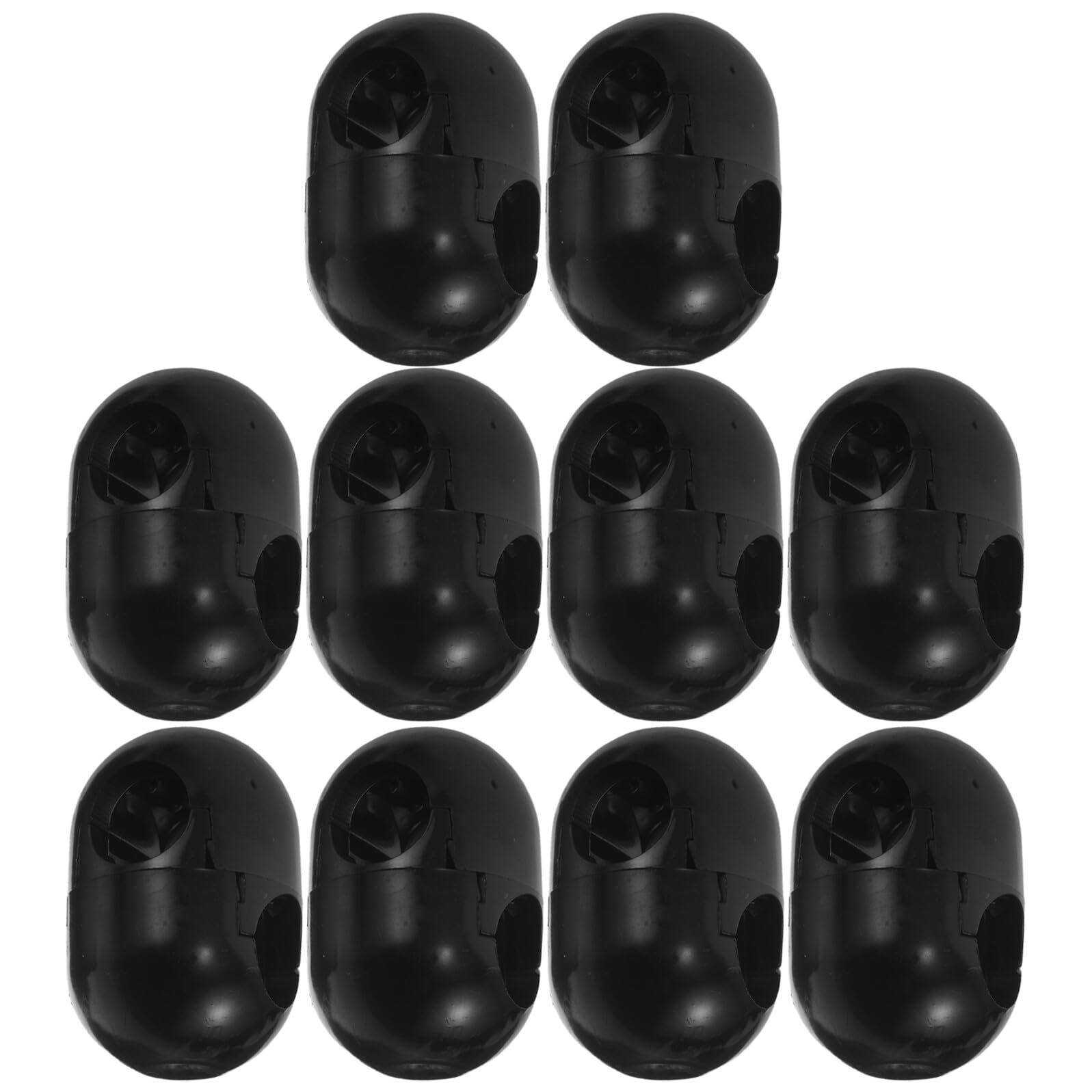 Lot de 10 Connecteurs de Corde Noir en Plastique pour Cordes de 16mm, Haute Résistance et Compatibilité, pour Filets d'escalade et Jeux D'extérieur Garçon et Filles