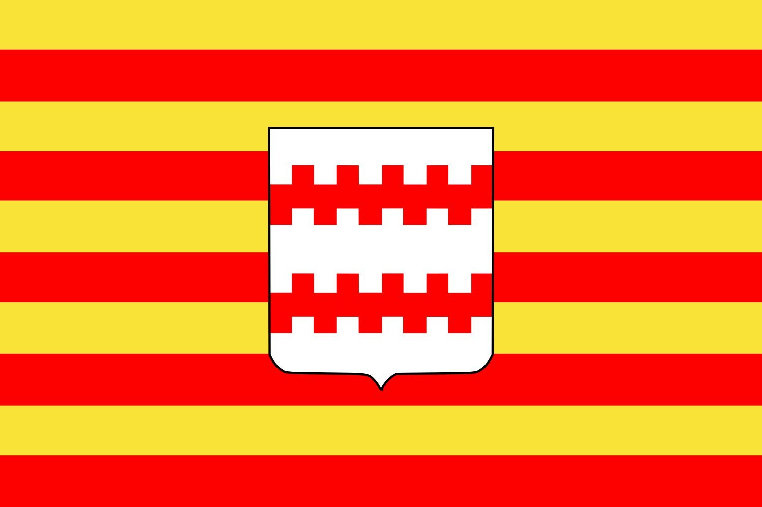 Drapeau de Neerpelt grand format pour mât extérieur grand pavoisement