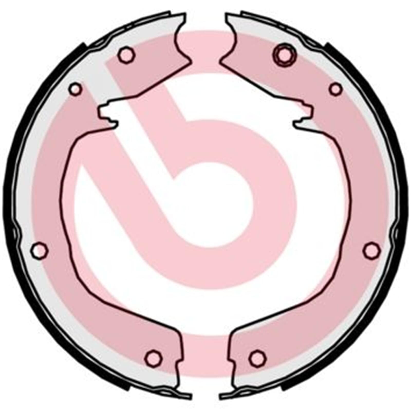 Brembo S 54 524 zestaw szczęk hamulcowych z
