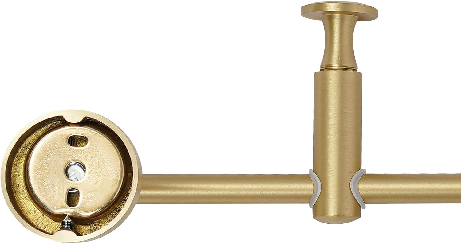 5 Hook Wall Mounted Coat Rack, Brass Tree Branch Coat Rack with Rotatable Hooks Adjustable Hook Spacing Vertical Entryway Hanger Tree for Coat Hats Keys Umbrellas (Gold)