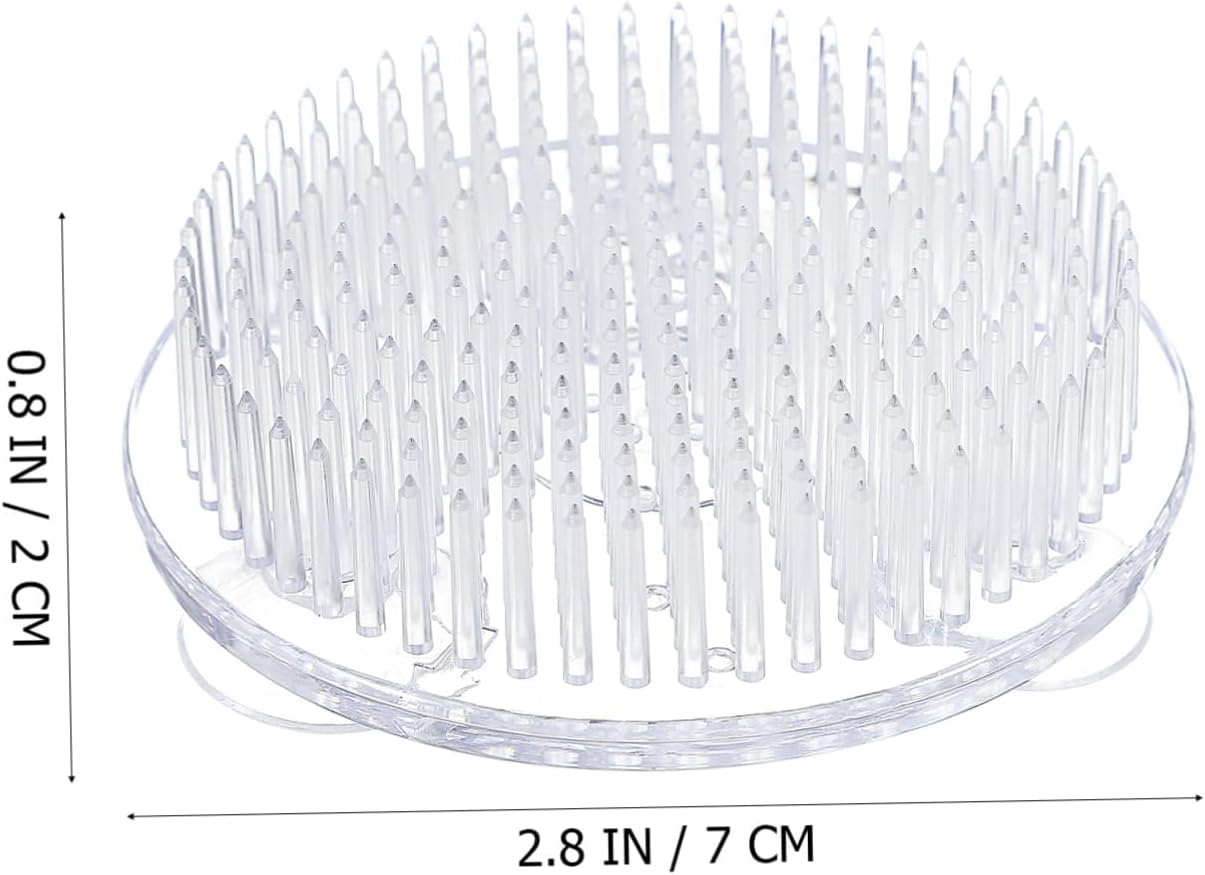 Anneome 2Pcs Flower Arrangement Holder Transparent Flower Frogs with Strong Suction Cups Easy to Install Floral Grid for Vases Durable and Simple Design for Beautiful
