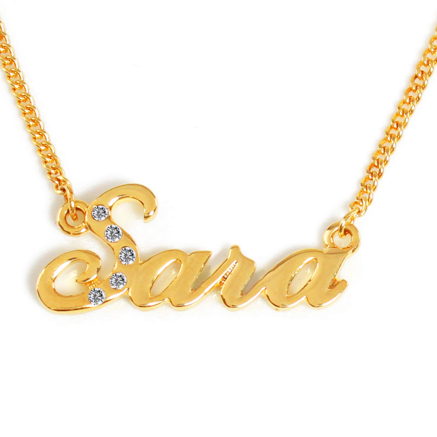 Sara Personalized Name Necklace 18K 