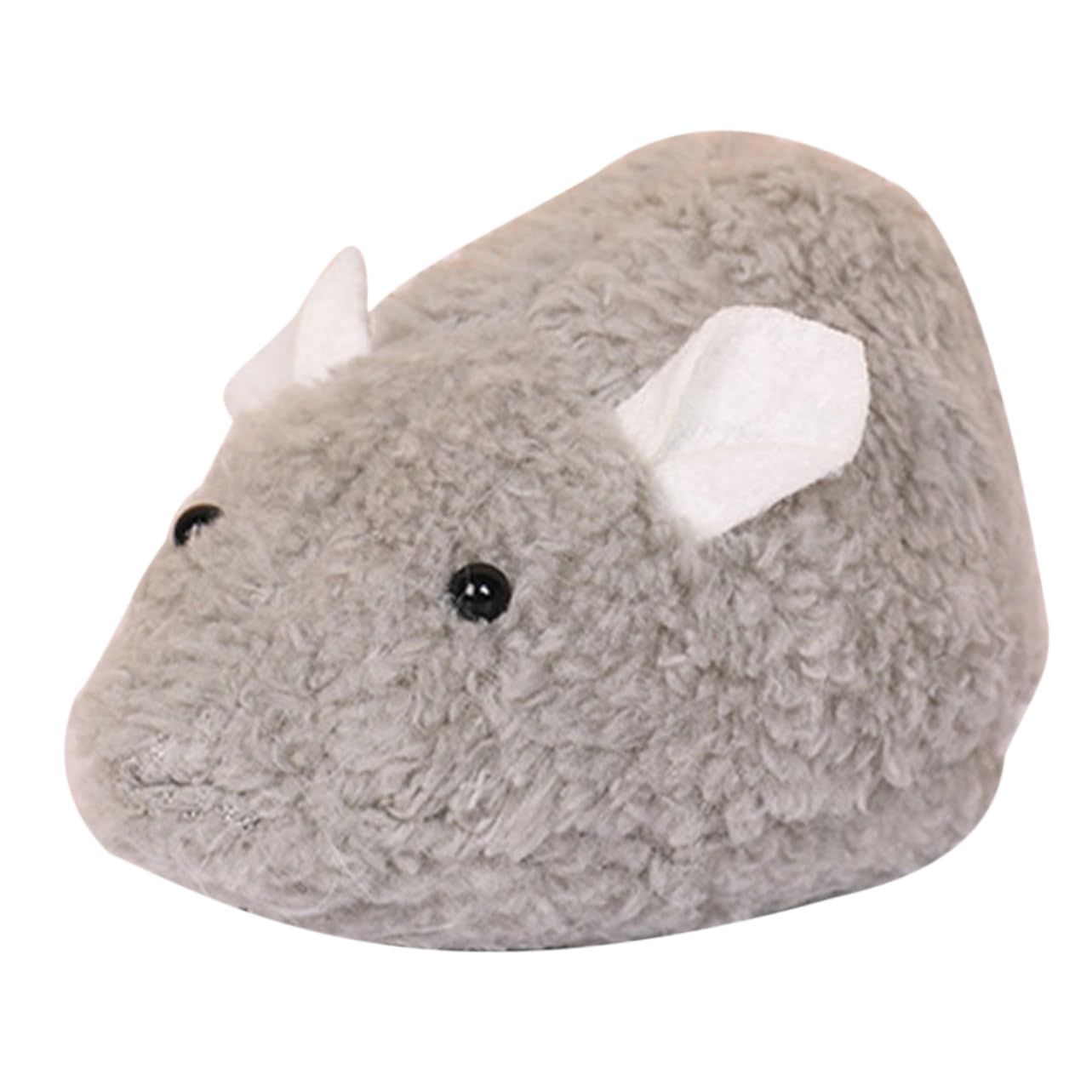 Happyyami Wind Up Mouse Cat Toy Interactive Plush Mouse for Indoor Cats Stimulating Cat Chasing Toy Engaging Wind-up Design Gray for Boredom Relief and Exercise