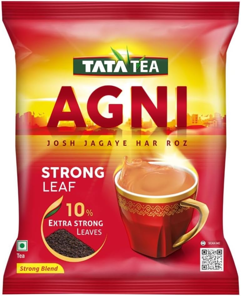 TATA TEA AGNI , Strong Chai With 10% Extra Strong Leaves, Black Tea,500 Gram