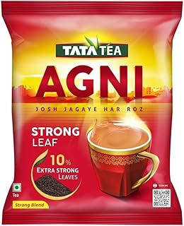 TATA TEA AGNI , Strong Chai With 10% Extra Strong Leaves, Black Tea,500 Gram