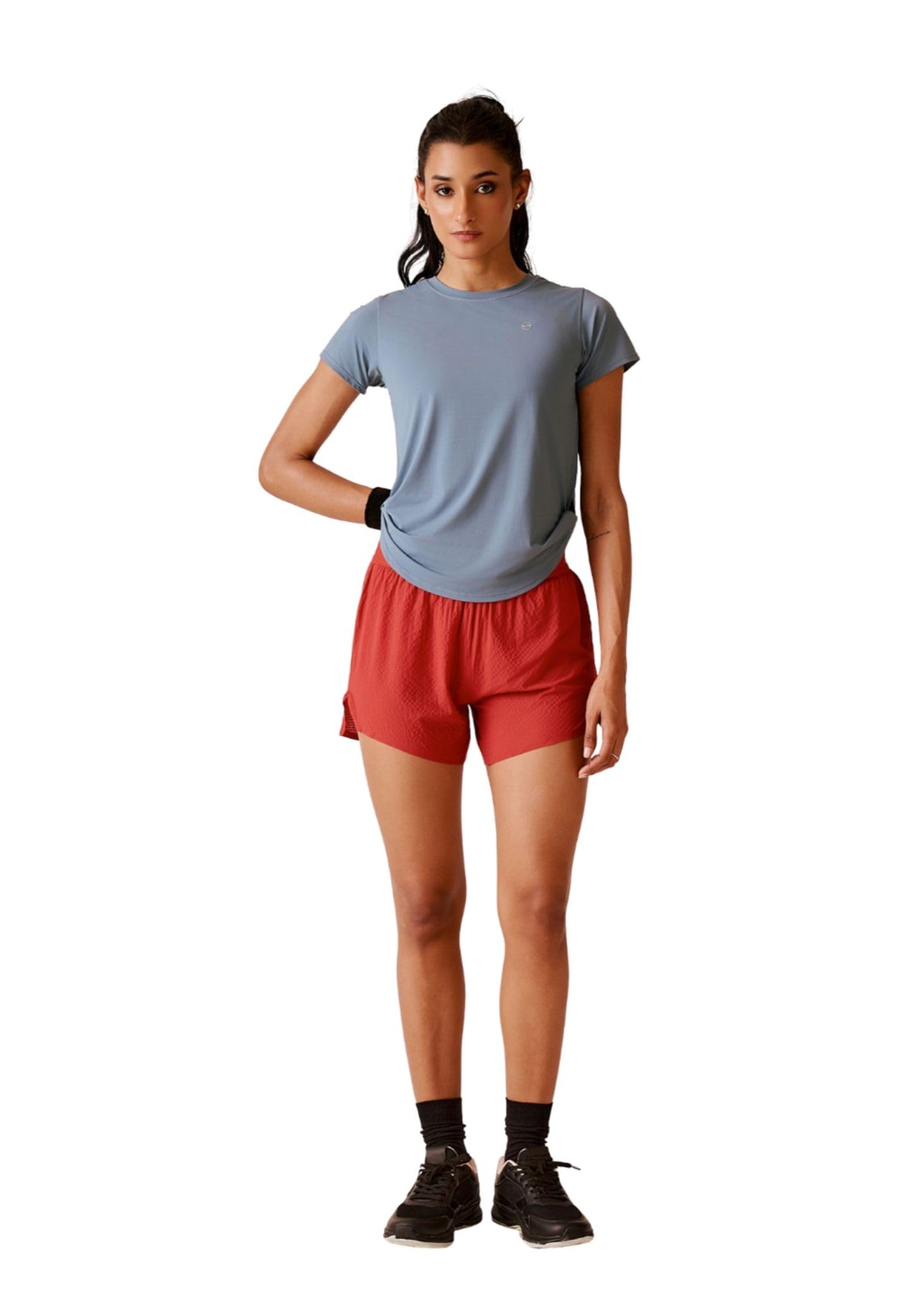 strch Nylon Womens Breath-Easy Running Shorts | Shorts | Burgundy | XS-picture-31