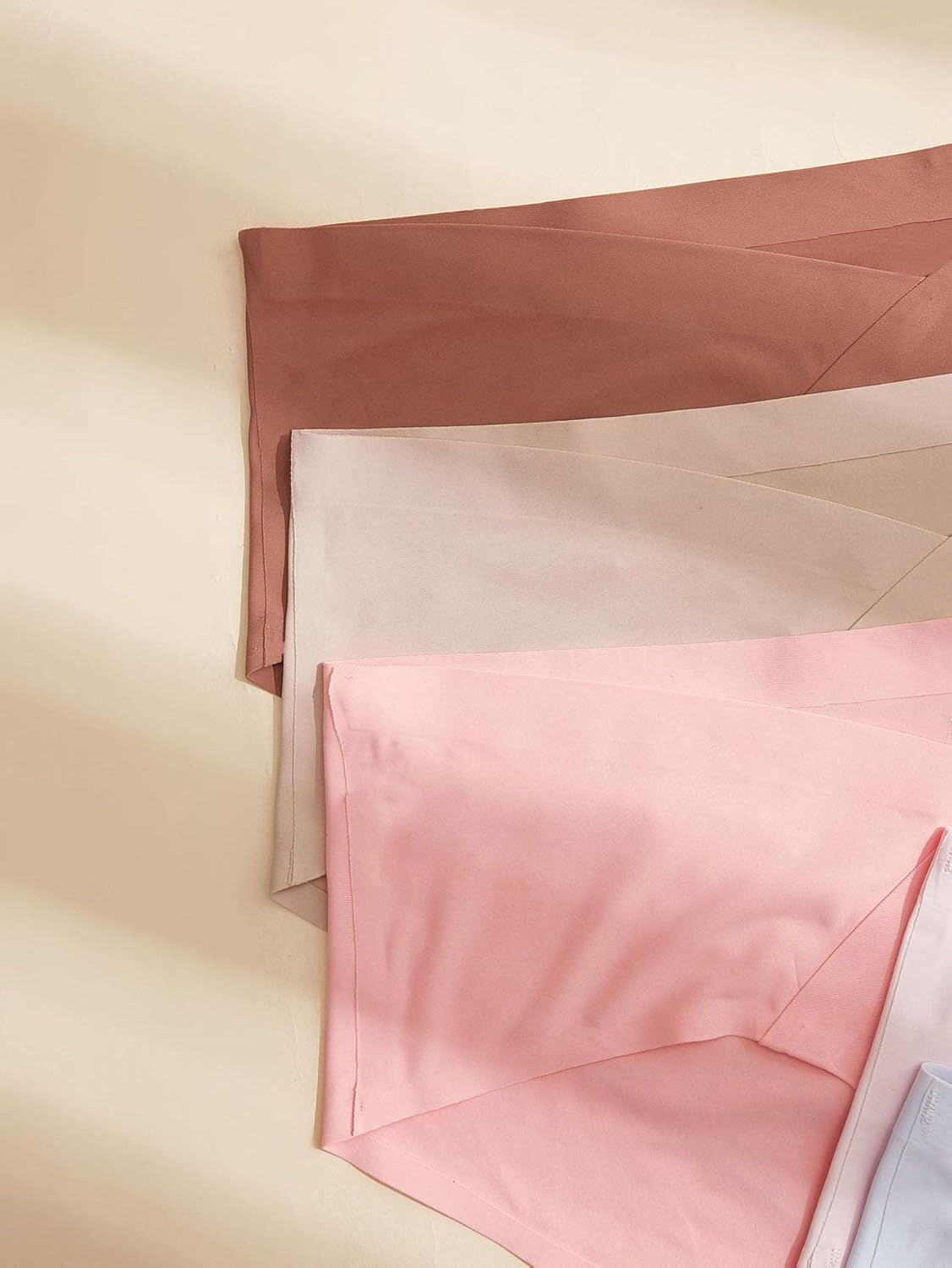 SHEWHE Women's Seanless Maternity Underwear Pregnancy Panties Breathable No Show Briefs 5 Pack - Image 3