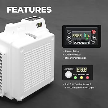 Amazon.com: XPOWER X-2830 1/2HP 550 CFM Professional 4-Stage HEPA