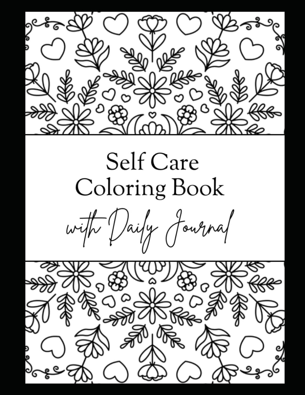 Self care colouring book and daily journal