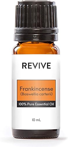 Aceite esencial de incienso Boswellia Carterii de 0.3 fl oz por Revive Essential Oils - 100% puro grado terapéutico, difusión, masaje, aromaterapia,