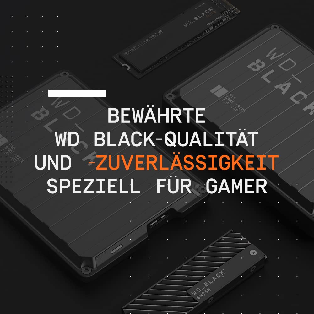 WD_BLACK P10 Game Drive 2 TB Externe Gaming Festplatte Schwarz