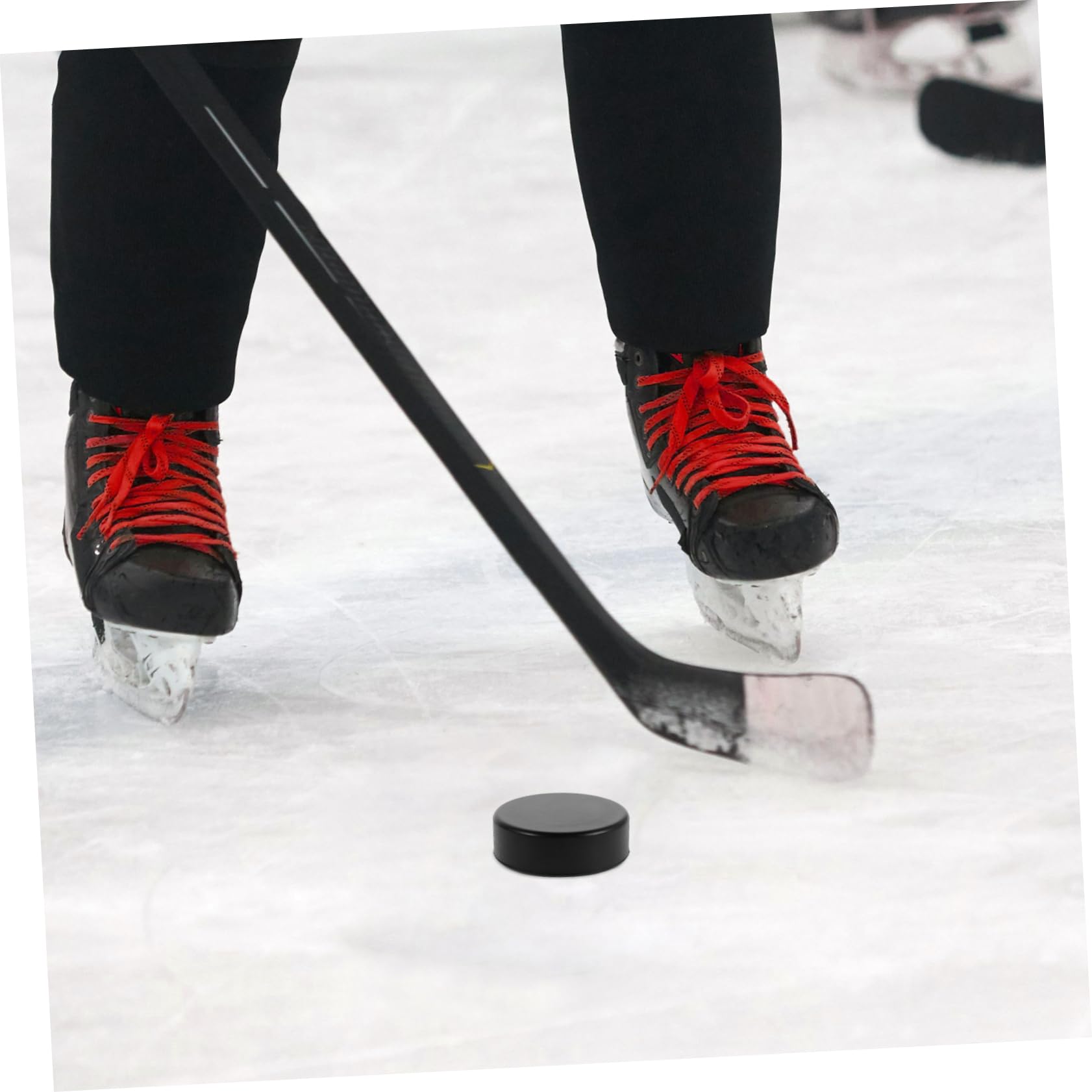 Yardwe Rondelles D’entraînement de Hockey 20 Pièces PU Noir