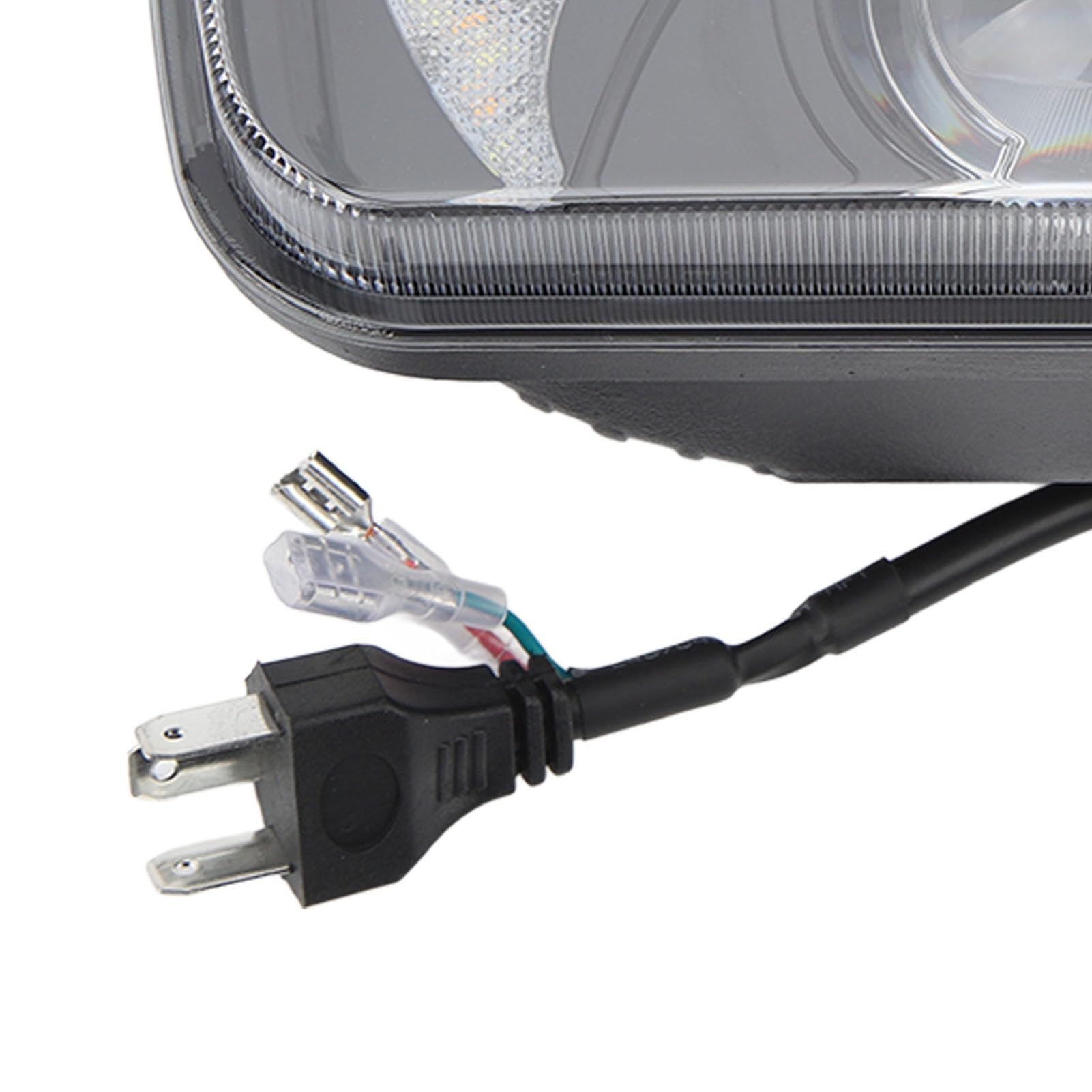 Faro Quadrato a LED, Faro Quadrato DRL per Auto, Indicatore di Direzione, Impermeabile, Compatibile con Cherokee XJ YJ Comanche MJ 240SX