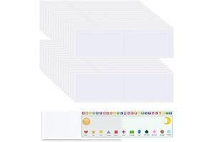 Desk Pockets for Classrooms - 30 Adhesive Nameplate Pockets