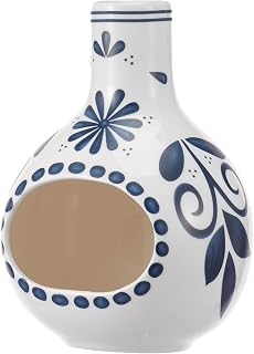 Handmade Ceramic Palo Santo Holder Burner, Mini Tabletop Chiminea Burner Tray for Palo Santo Sticks and Cone Incense, High Temperature Resistant Smudge Bowl for Meditation Desk Foyer Yoga Room