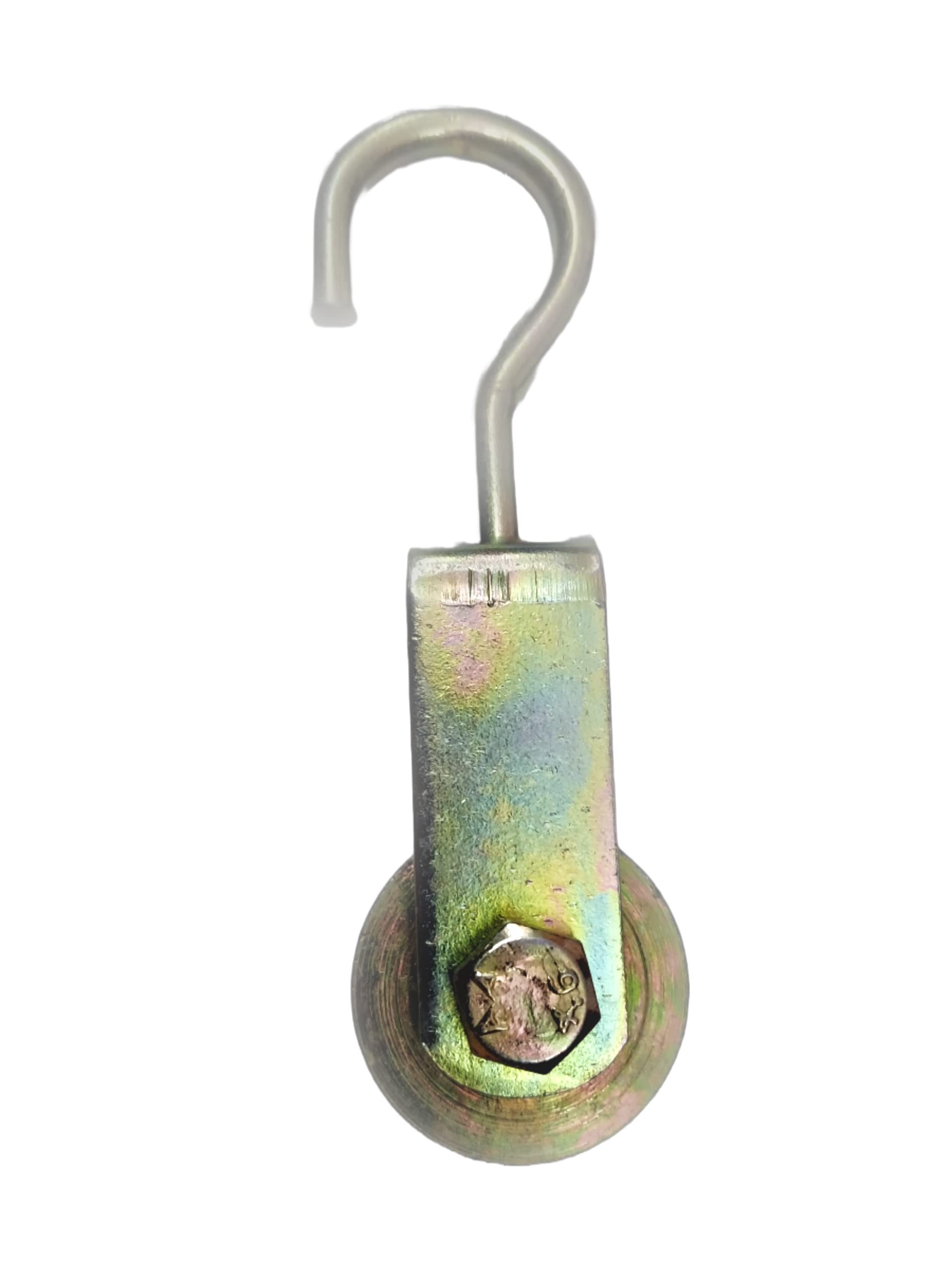 REEFALL Solid Metal Golden Roller & Metal Pulley for Lifting Rope, Gym, Exercise, Pull up bar, Climbing, Hanging, Jhanda Pulley, Climbing Pulley (B0C69S8QM6) Amazon Price History, Amazon Price Tracker