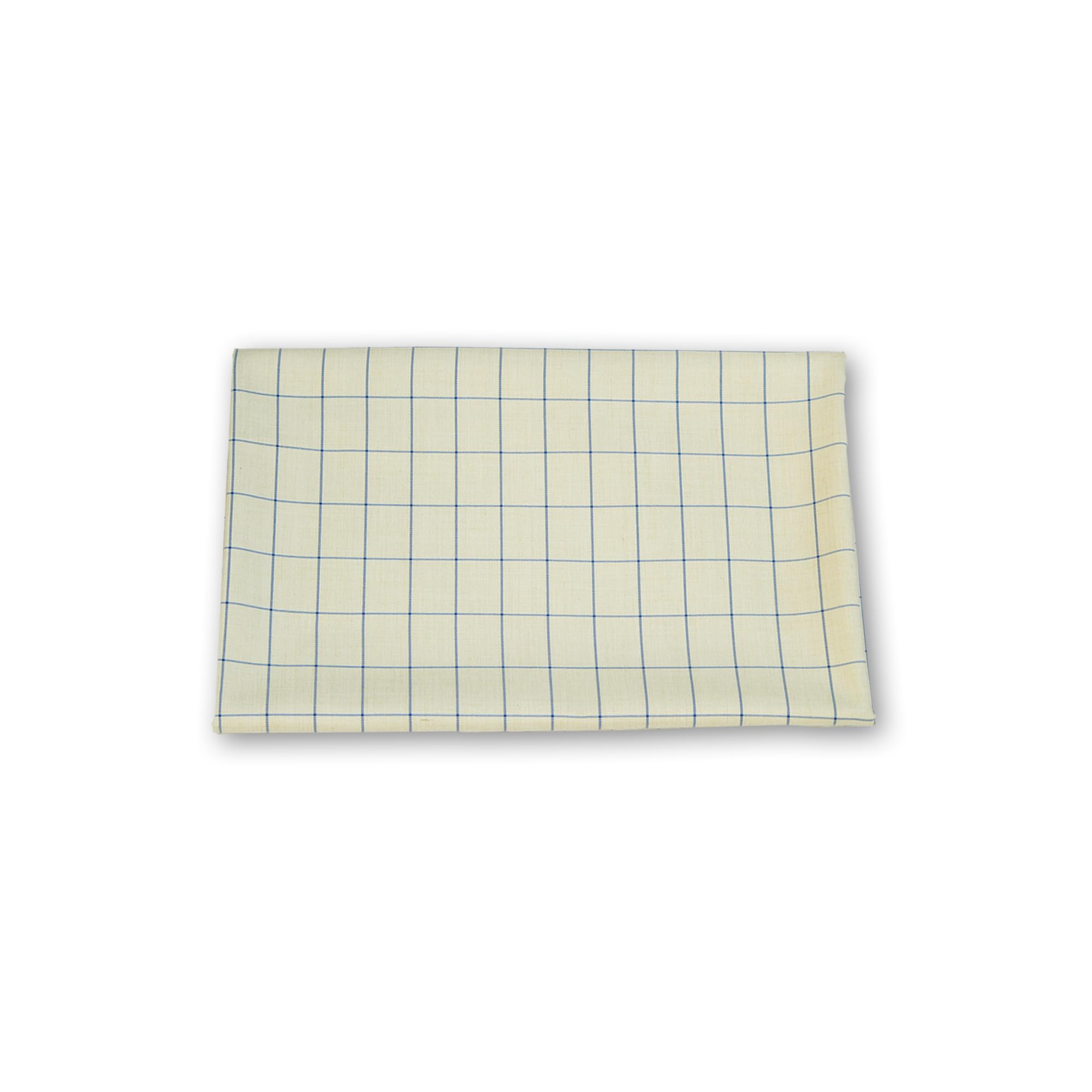 Men's Unstitched Beige Checkered Blazer & Coat Pant Fabric For Summer 3-Piece suit