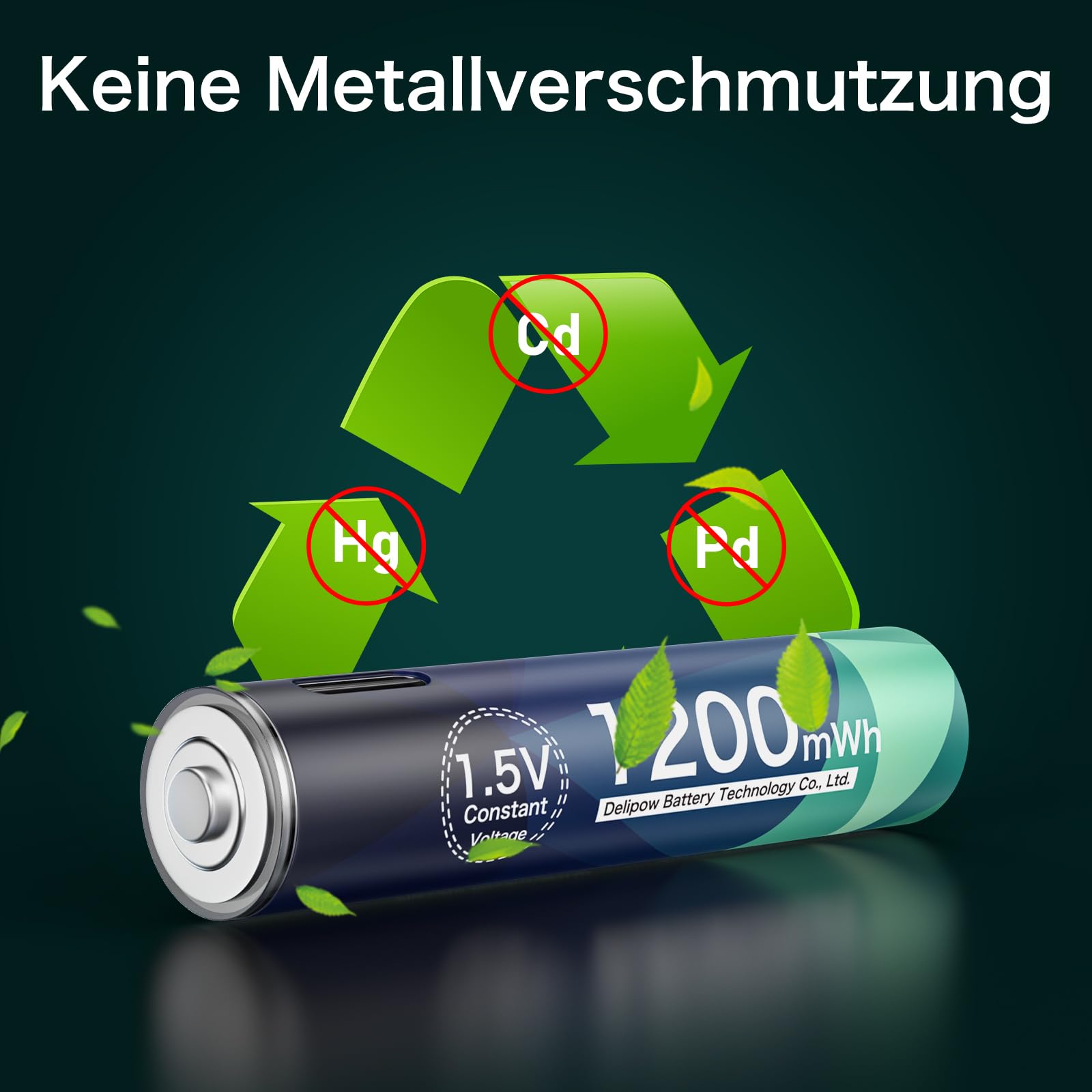 8X AA & 8X AAA Akku Lithium Wiederaufladbare, 1.5V, USB C