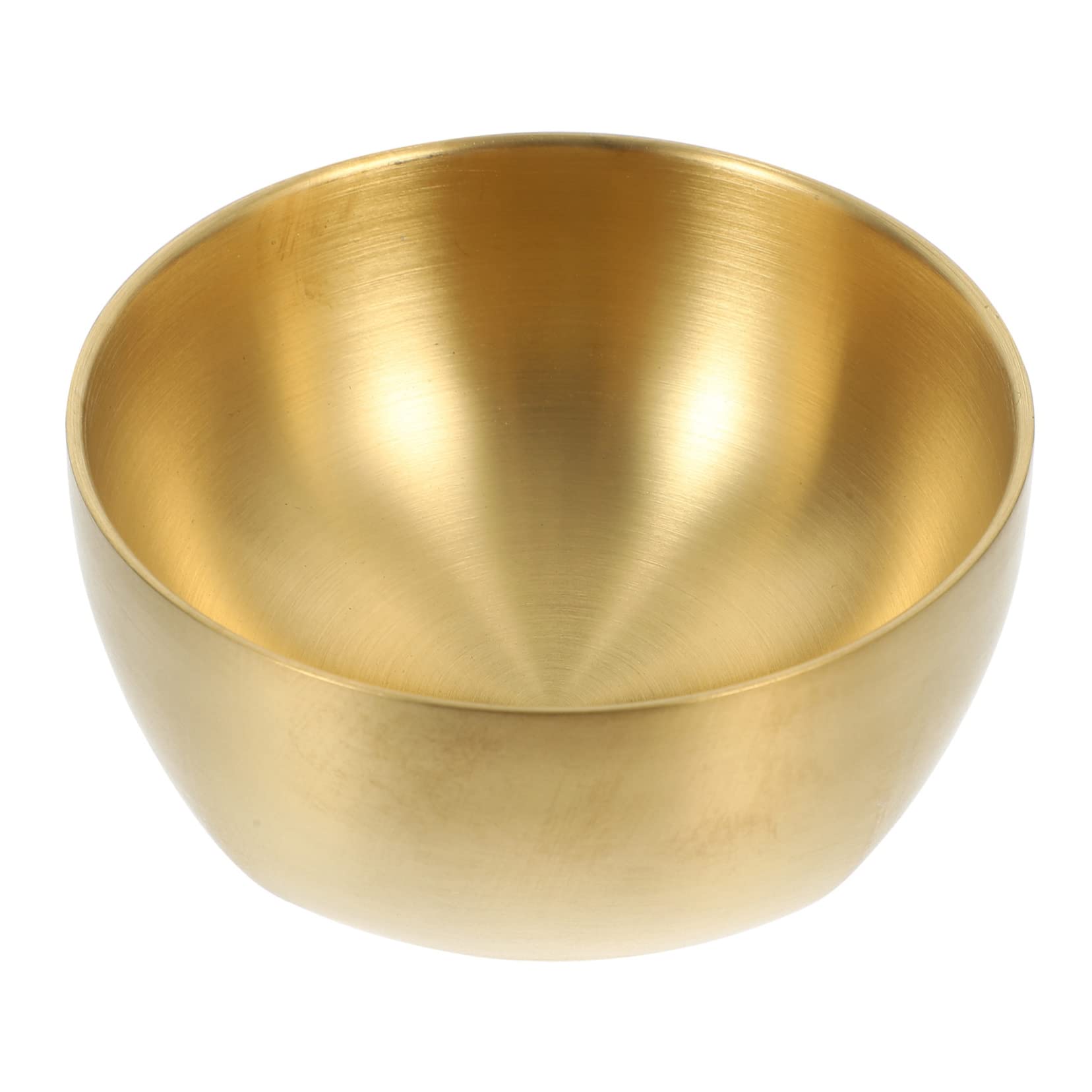 CONGARTENO Stainless Steel Heat Resistant Rice Bowl Korean Style Double Soup Bowl with Slip Bottom for Serving Vegetables Salads and More