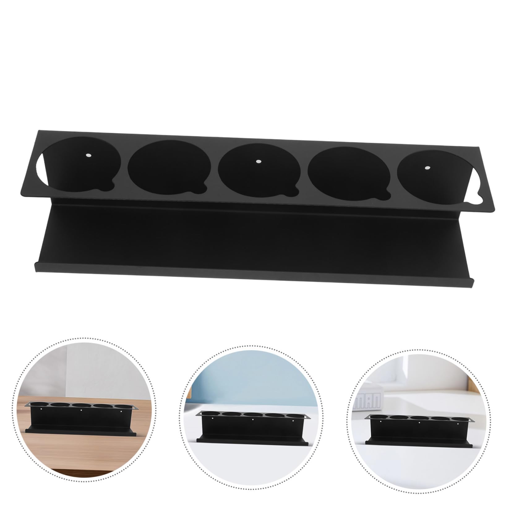 Soporte de pared de metal resistente para almacenamiento de garaje, organizador del hogar, estante de ahorro de espacio para herramientas, suministros y productos de limpieza