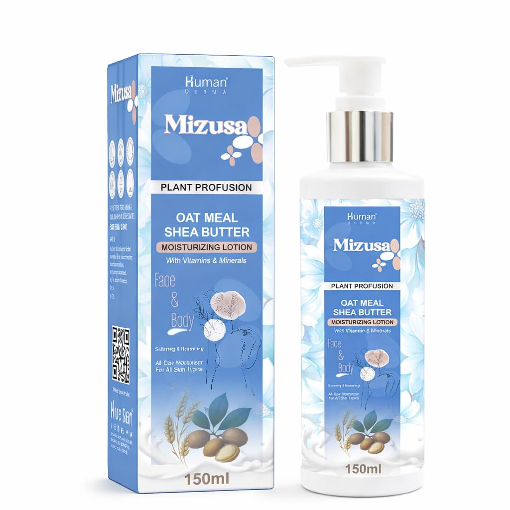 AC LOTION 130mL & AC MILK II 110mL セット Mizusa Oatmeal & Shea Butter Moisturizing Lotion - 150 ml for Face