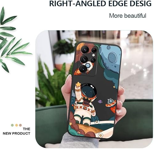 Miniatura 5 de TUPODE Astronaut - Funda para Samsung Galaxy S23 S22 S21 S20 Ultra Plus FE S10 S9 S10E Note 20 Ultra 10 9 Plus, color negro