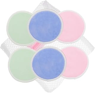HAPINARY 7 Peças Almofadas Removedoras De Maquiagem De Veludo Toalhetes De Limpeza Facial Almofada De Algodão Cosmético Em Pó Base Sopro Maquiagem Rodadas De Algodão Almofadas De Algodão