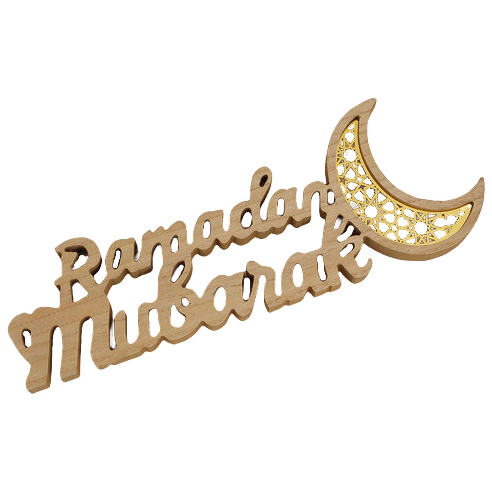 Hsioluted Eid Letter Decoration for Home and Celebration Sophisticated Desk Accessory Decorative Table Ornament Eid Celebration Decoration