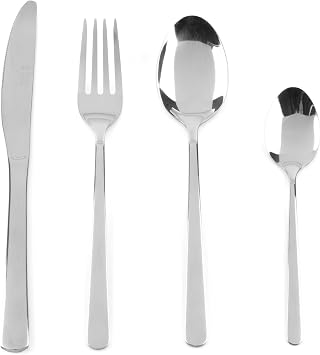 Russell Hobbs Deluxe Vienna 16-Piece Cutlery Set, Stainless Steel,
