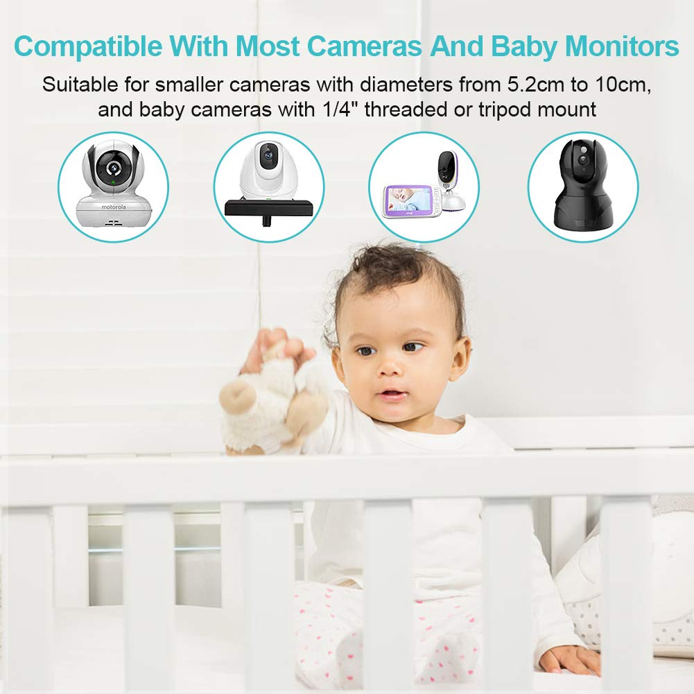 Momcozy Babyphone Support Flexible Pour Moniteur Bébé 71" Compatible Avec Vtech Accroche Camera Lit Bebe