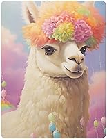 Vista 1 de Fitted Crib Sheets Rainbow Alpaca Balloon Mini Crib Sheets for Boy & Girl Toddler Mattress Sheets Playard Sheet 21216225
