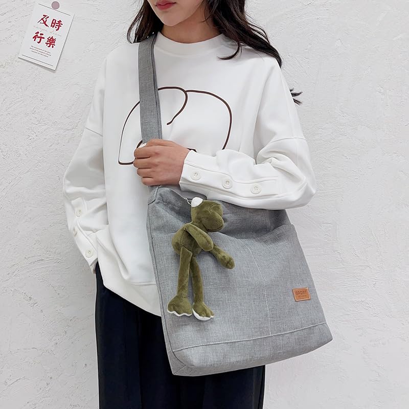 Image of COOLOME Canvas Tote Bag for Women - Crossbody, Shoulder, Travel & Beach Bag