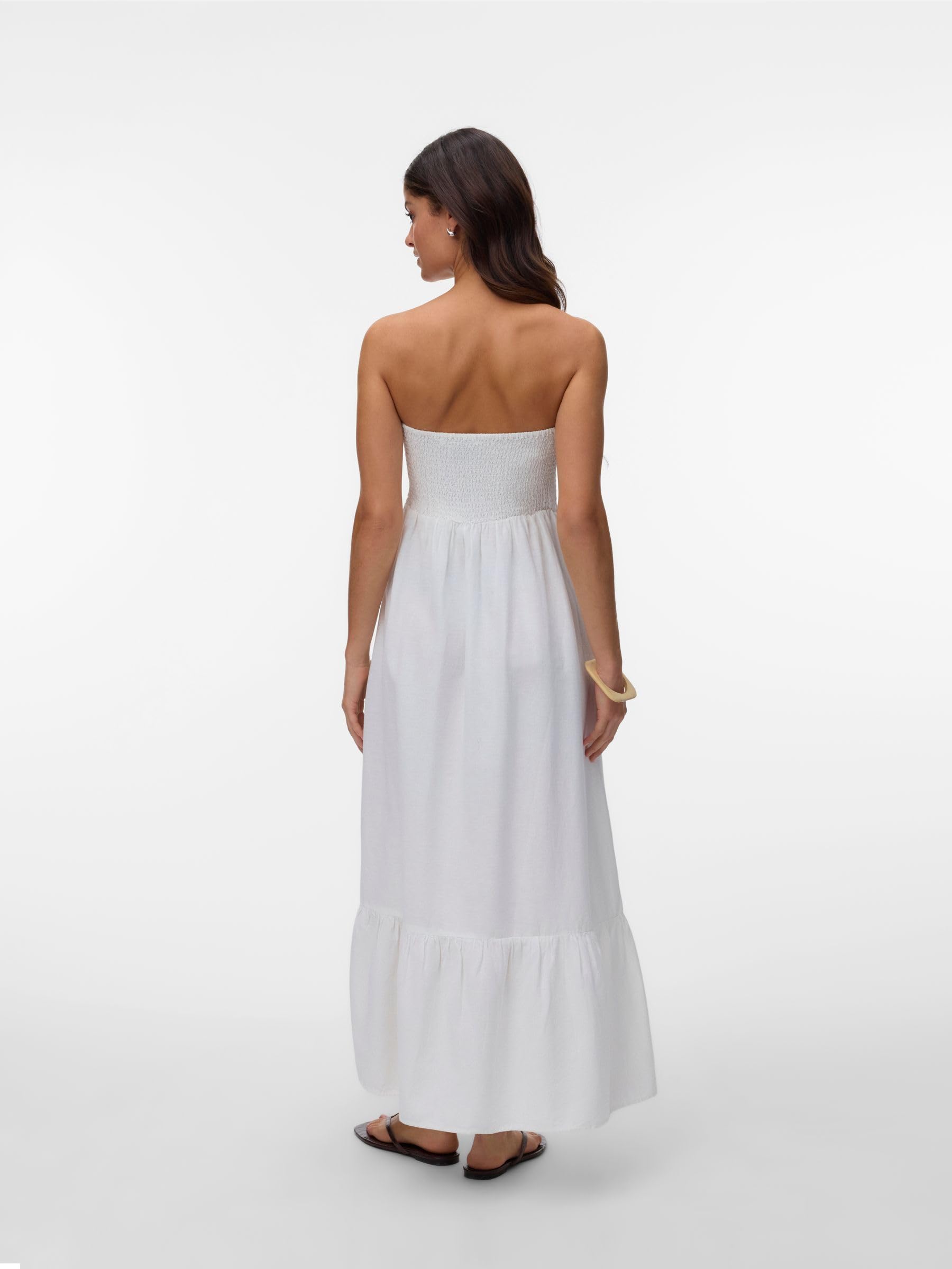 VERO Moda Damen Awalisa Bandeau Ankle Dress Noos Awalisa Bandeau Ankle Dress Noos (1er Pack)