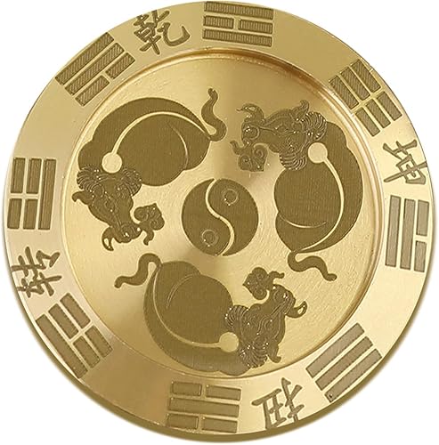 Miniatura 2 de Mini deslizador de metal, juguete giratorio de metal con sonido nítido, moneda háptica conmemorativa de latón de la suerte con buenos deseos,