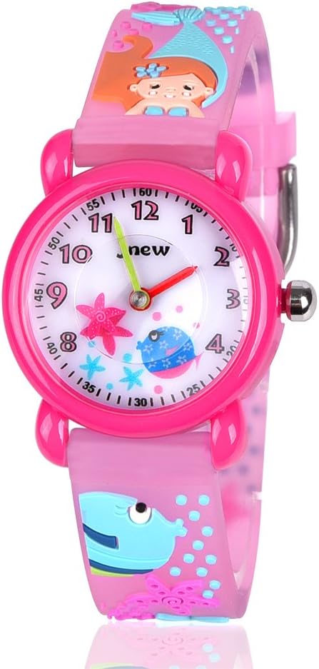 3D Cartoon Waterproof Toddler Watch for Girls, Gifts for Girls Age 3-8