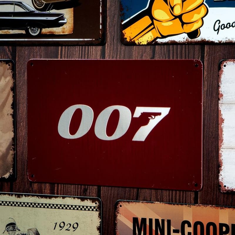Image of Eazywagon Decorative Retro Metal Signs Wall Plate - 12x8 Inch (007) | Weatherproof Vintage Metal Sign Plate for Cafe, Home, Bar, Garage | Decorative Wall Hanging Sign Board