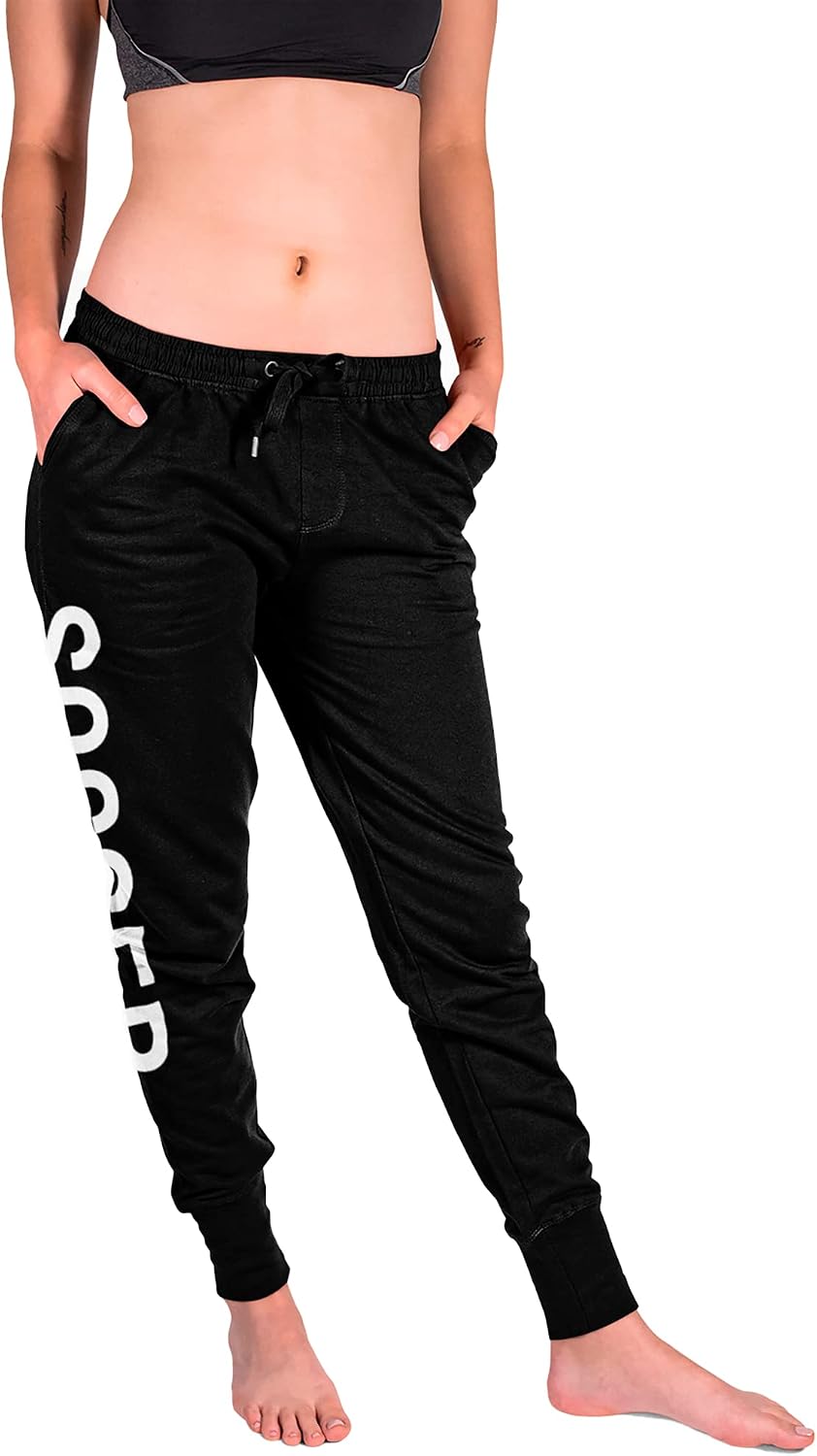 GIMMEDAT Soccer Soft Joggers Drawstring Pocket Cuff Pants Sweatpants…