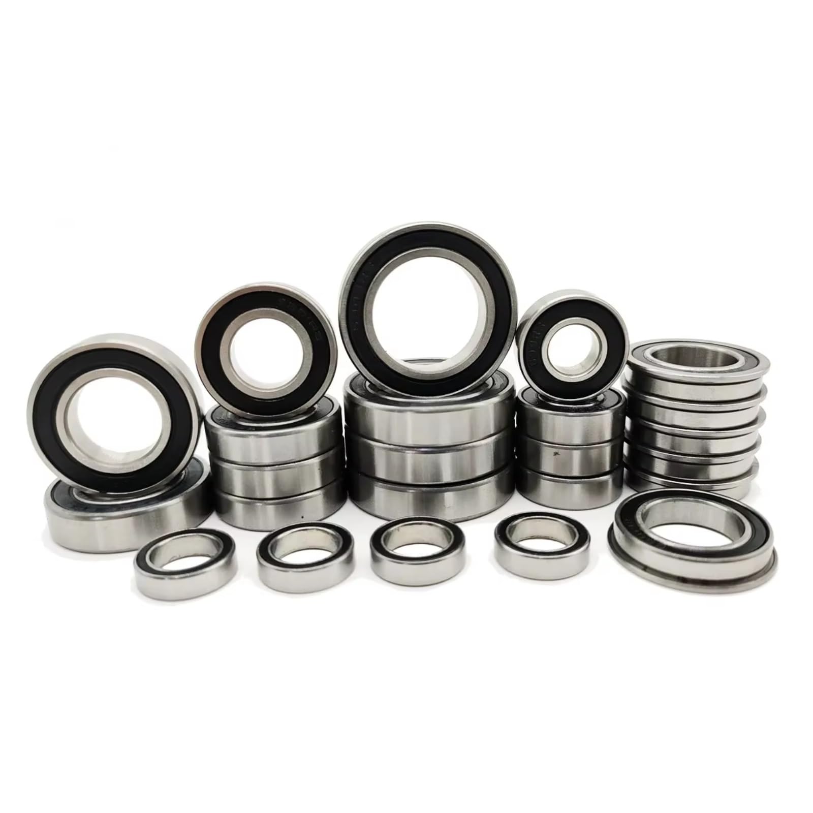 Für Losi 4WD Für Racing 5IVE-T 5T 5IVE-B 5B 1/5 Vorgefettete Schwarze Abgedichtete Kugellager 24 Teiliges Set RC Cars Trucks Und Offroad Fahrzeuge RC Lagerteile