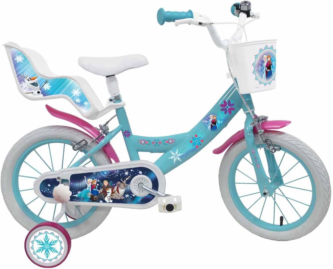 Disney 17222 - Bici per bambini Disney Princess Frozen 2'' Bianca / Blu 14\