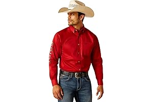 Arbor Team Logo Twill Classic Fit Shirt for Men: Premium Long Sleeve Performance Shirt